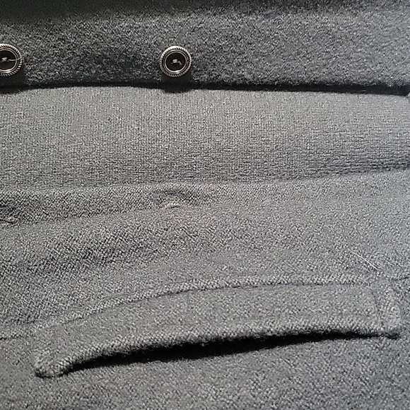 Vintage Norm Thompson Grey 100% Wool Lightweight Coat Beautiful Condition Sz Med - Picture 7 of 15